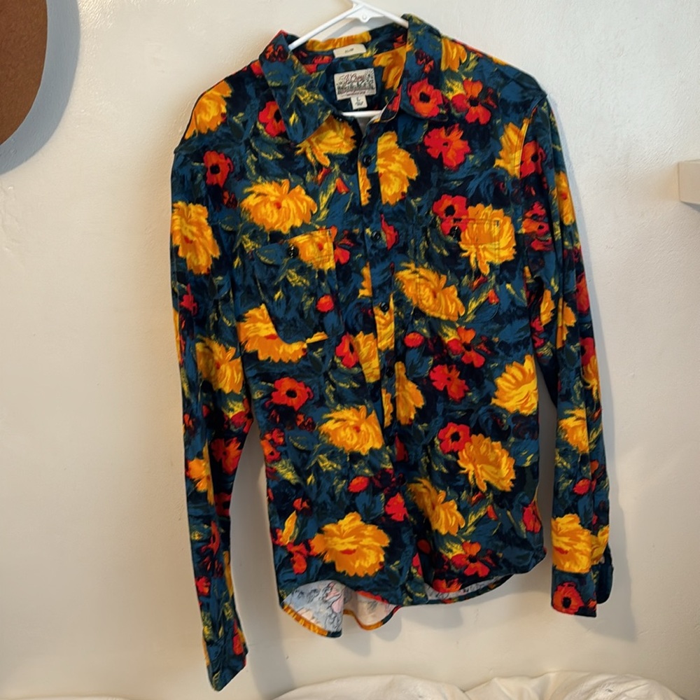 J.Crew Long Sleeve Cotton Button Up Shirt